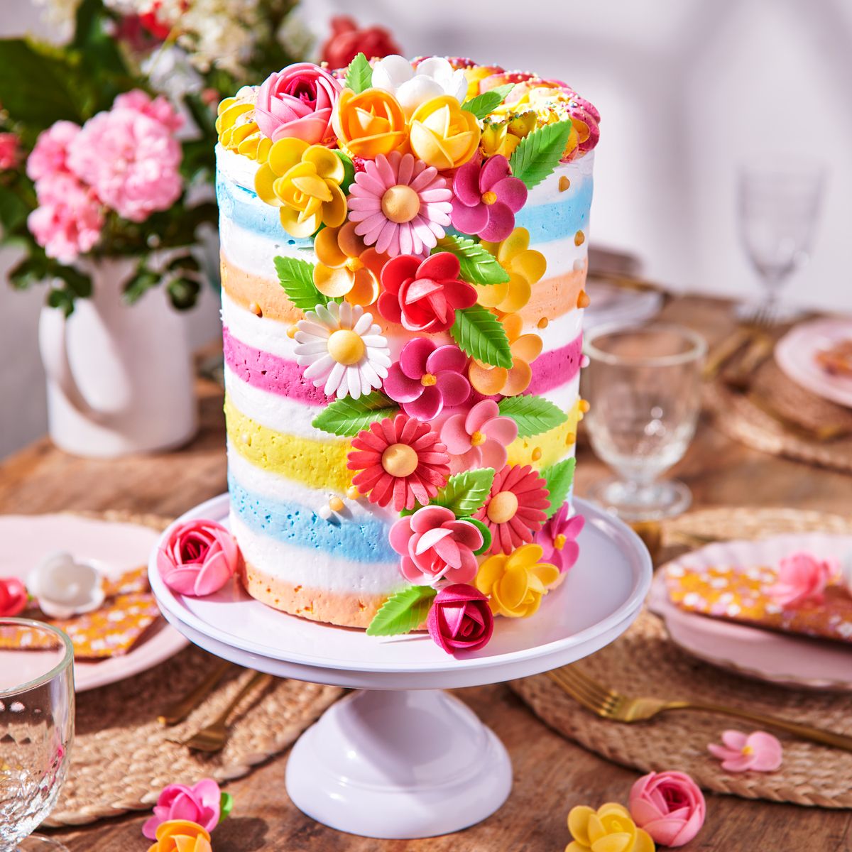 FunCakes květy z jedlého papíru pivoňky 7 ks